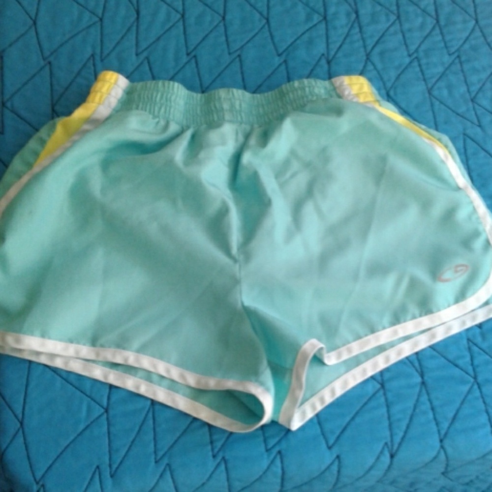 Teal champion soccer shorts